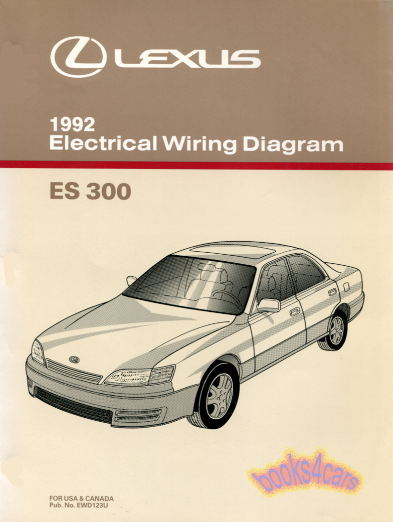 92 ES300 Electrical Service wiring diagrams Manual by Lexus