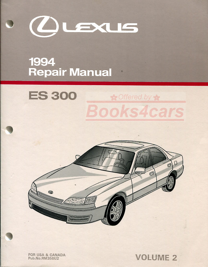 94 ES300 Body, electrical & air conditioning Shop Service Repair Manual by Lexus for ES 300