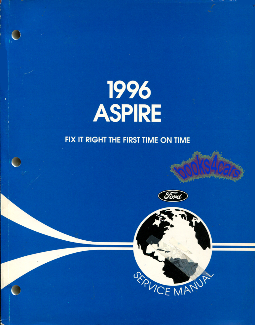 96 Aspire Shop Service Repair Manual by Ford