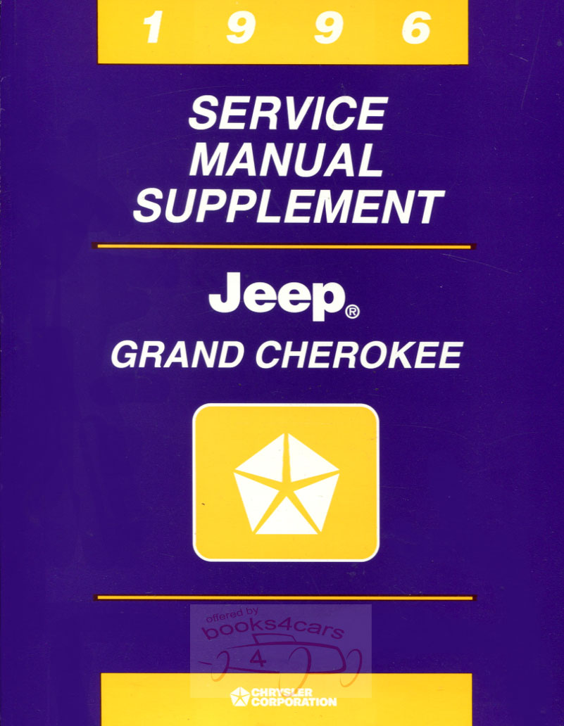 96 Jeep Grand Cherokee Shop Service Repair Manual SUPPLEMENT differential and driveline by Jeep & Chrysler Corporation