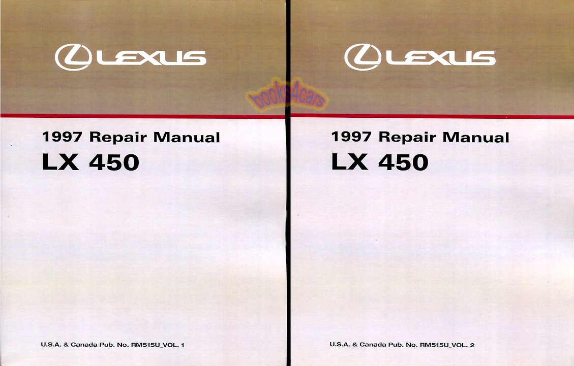 97 LX Shop Service Repair Manual by Lexus for LX450