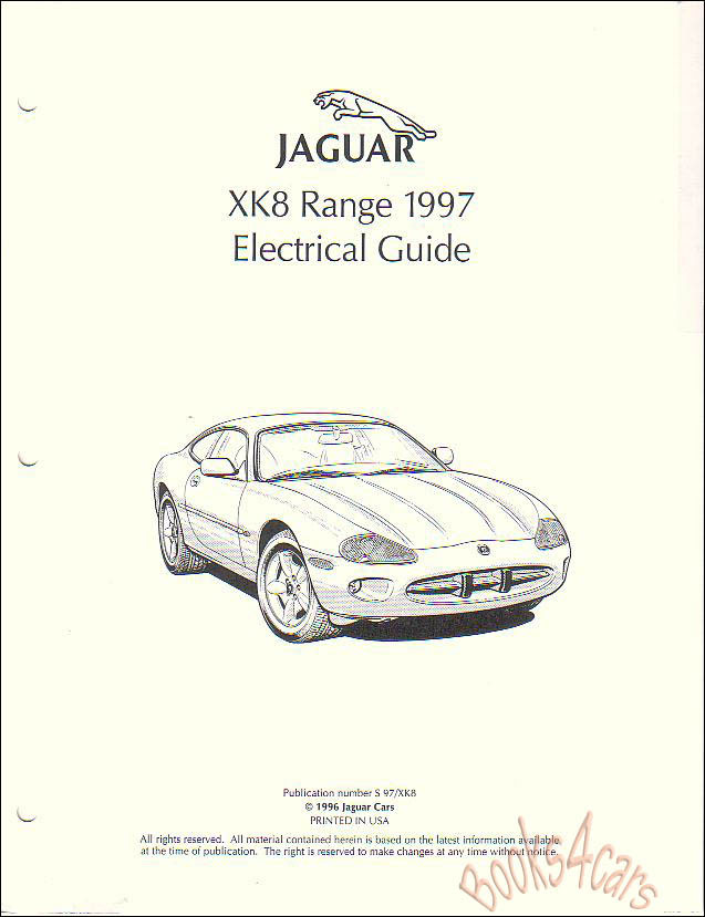 97 XK8 Electrical Wiring Manual by Jaguar for XK 8