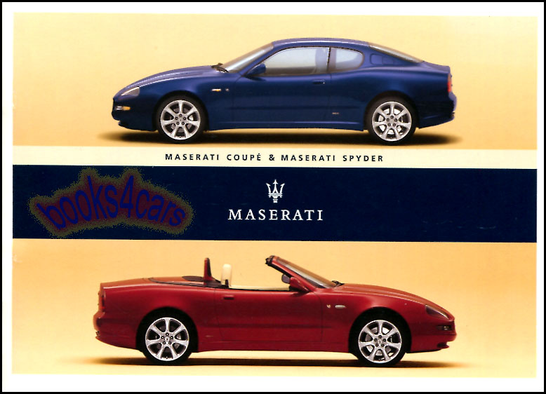 03-04 Maserati Coupe & Spyder Sales Brochure by Maserati