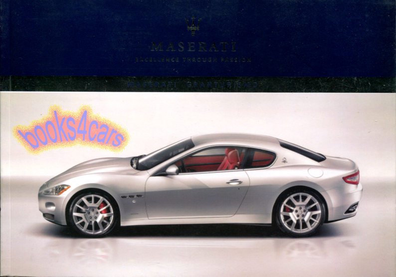 Granturismo Owners Manual by Maserati 250 pages