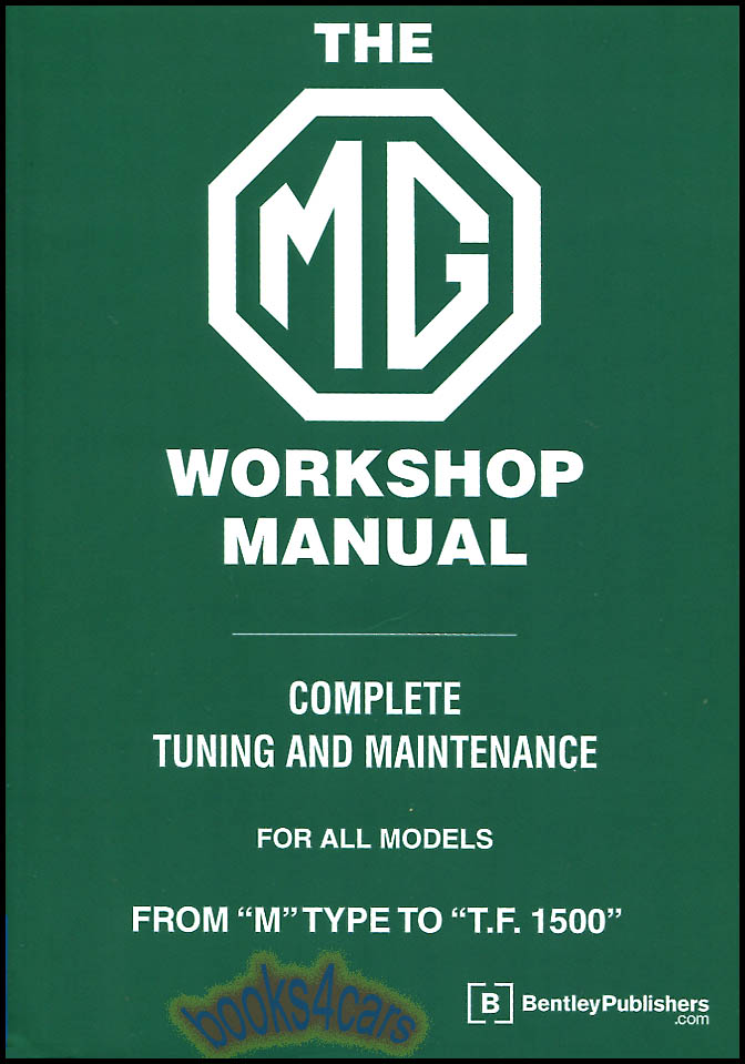 Mg Shop Manual Tc Td Tf Service Repair Book Blower Bentley