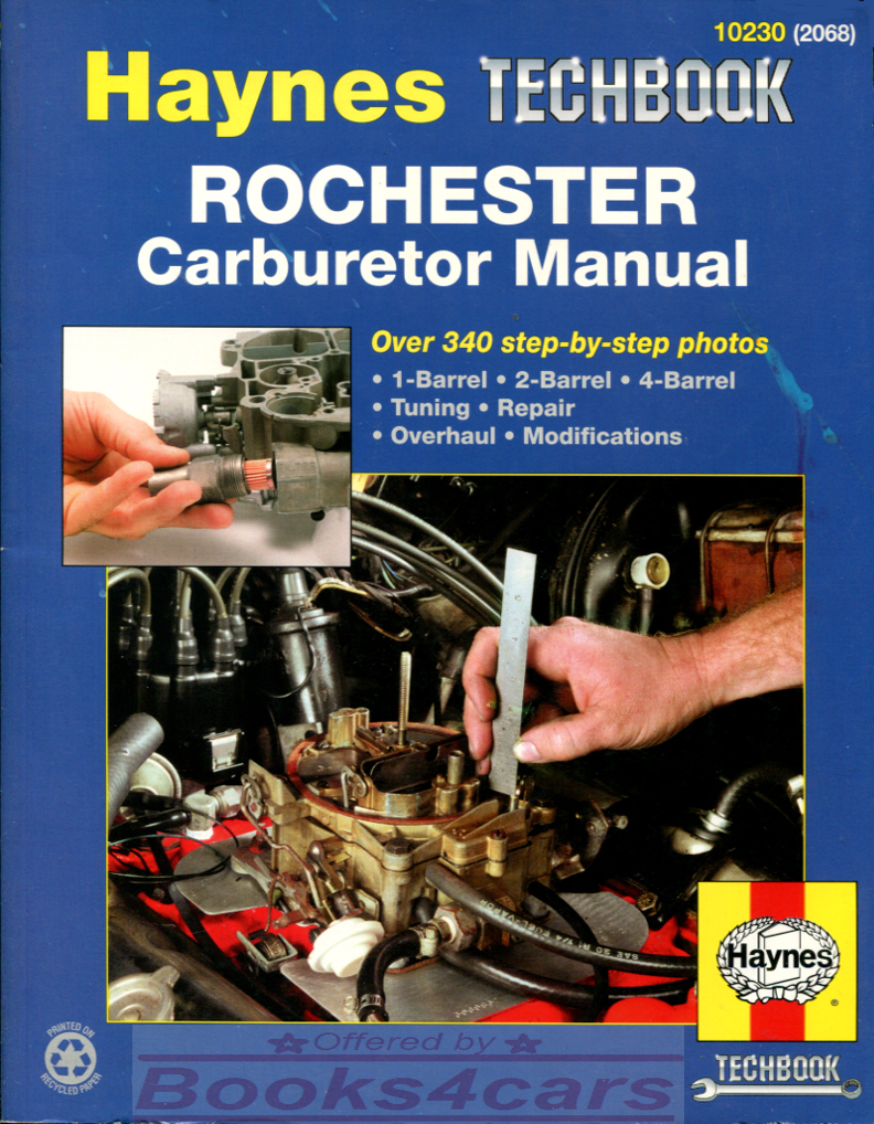 REAL BOOK Shop Service Repair Manual for Rochester Carburetors. Book is in New, never-opened condition