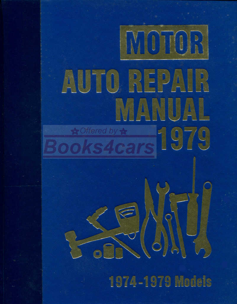REAL LARGE HEAVY HARDCOVER BOOK over 1,300 page Professional Shop Service Repair Manual for all 1974-1979 American Cars