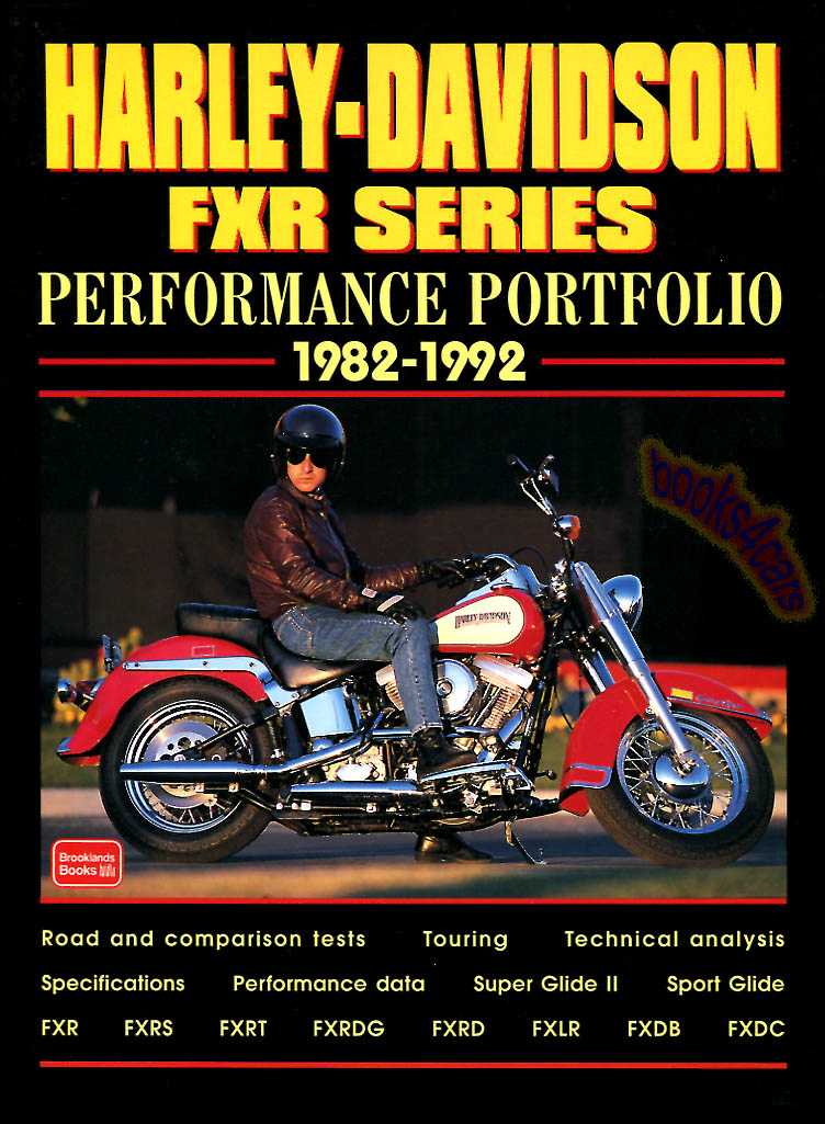 The Bazaar Book of FXR ハーレーダビッドソン　サイン入り本 HARLEY DAVIDSON FXR PORTFOLIO BOOK FXRS FXRT FXRDG FXRD FXLR FXDB