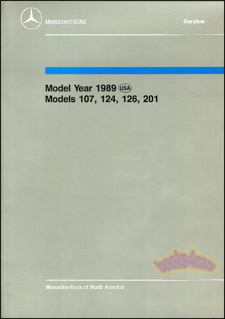 MERCEDES REPAIR SHOP 1991 INTRO MANUAL TO SERVICE TRAINING BOOK 129 126 124 201