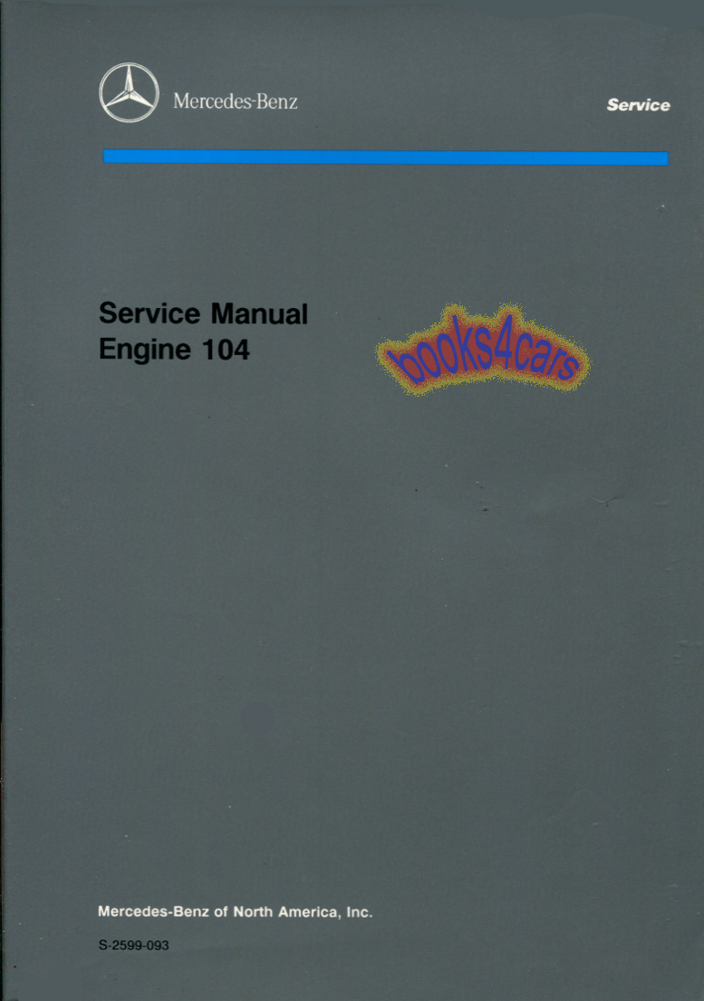 shop manual mercedes service repair 104 book m104 engine haynes rh ebay com