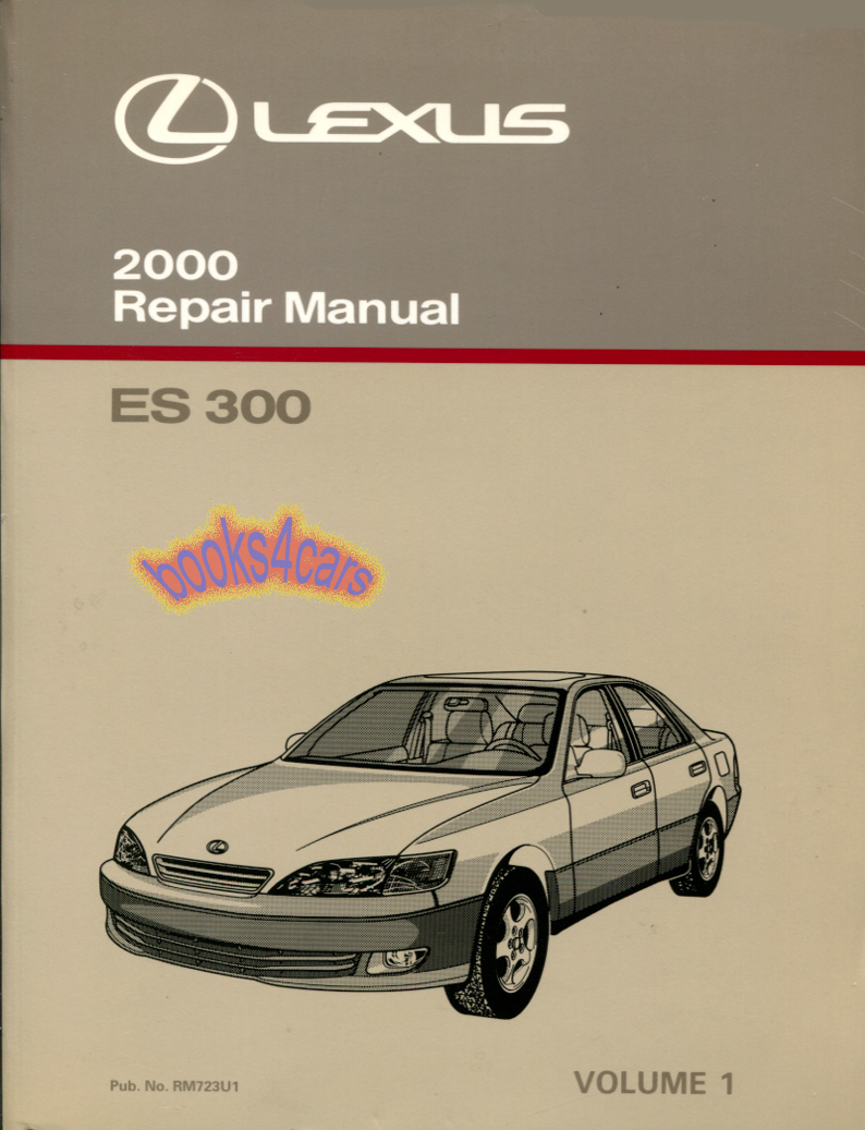 REAL BOOK over 700 pages by Lexus Shop Service Repair Manual for Maintnenace Diagnostics & Specifications for all 2000 ES300