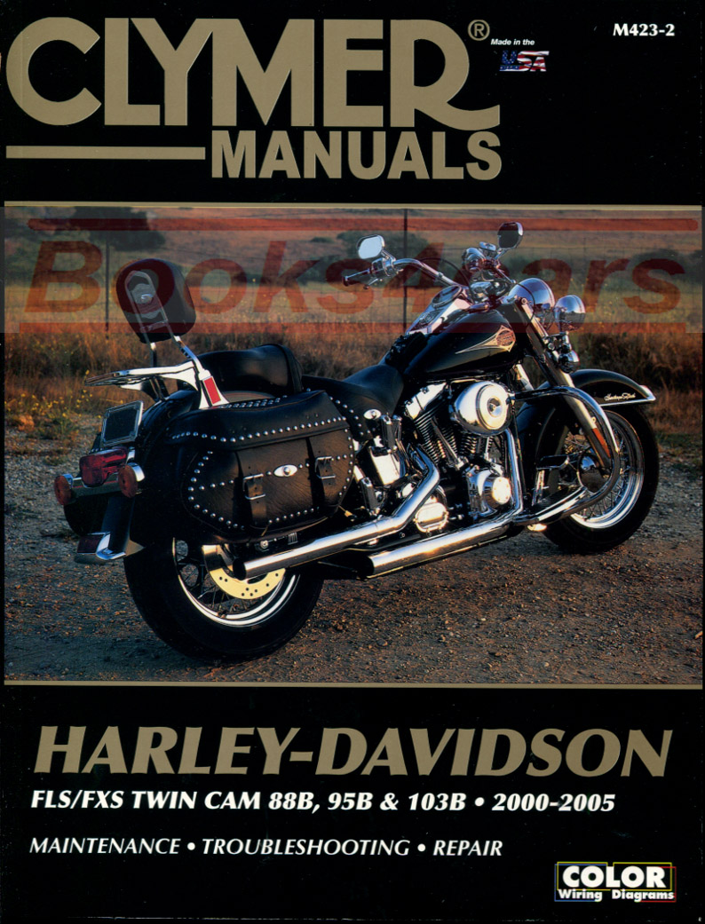 REAL BOOK 626 pages Complete Shop Service Repair Manual for 2000-2005 Harley Davidson FLS/FXS Series. Book is in New, never-opened condition