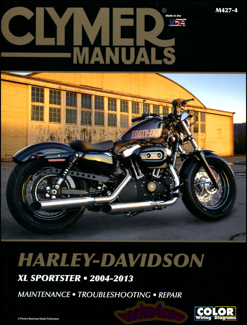 REAL BOOK 604 pages Shop Service Repair Manual all about 2004-2013 Harley Davidson XL Sportster by Clymer 604 pages. Book is in New, never-opened condition.