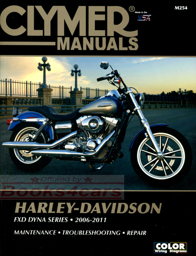 REAL BOOK over 525 pages Shop Service Repair Manual for 2006 -2011 Dyna & FXD series Harley Davidson models. Also included is an extra free CD DVD full of ...