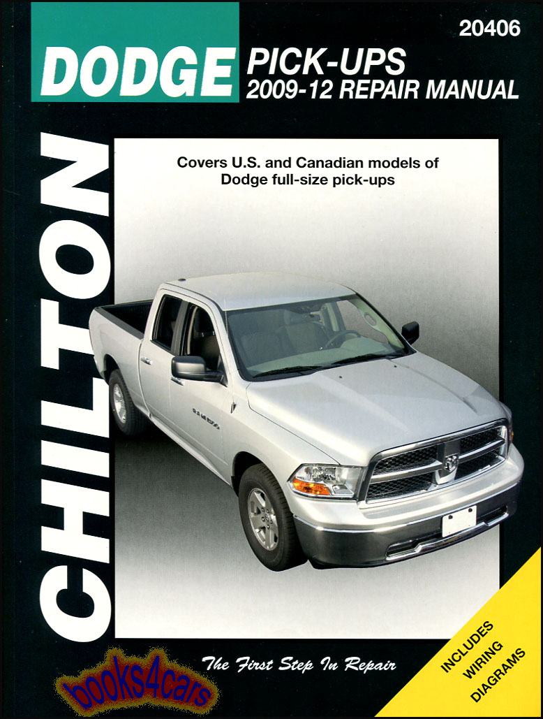 REAL BOOK Bumper to Bumper Shop Service Repair Manual for all 2009-2012 Dodge Ram Pick-up Trucks V8 V6 & Diesel by Chilton in New, never-opened condition